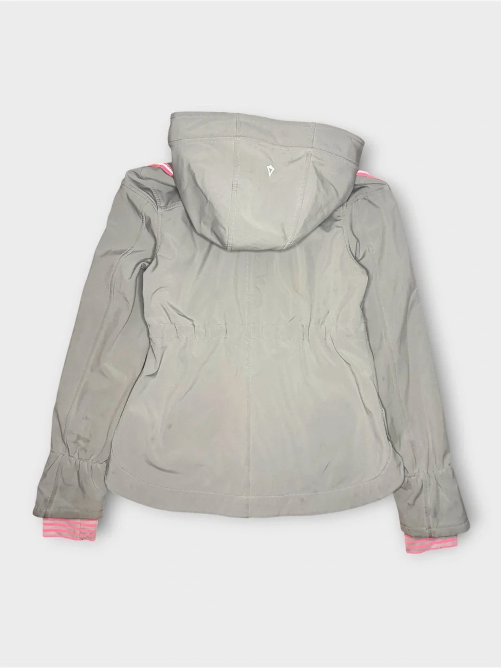 Ivivva By Lululemon Pink Trim Gray Hoody Jacket
